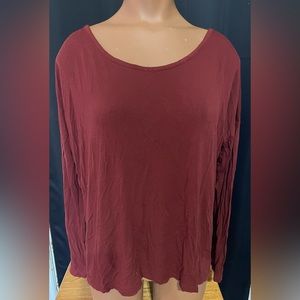 Long Sleeve Top w/ Crisscross Back Detail